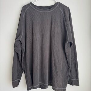 RedHead Men's Dark Gray Long Sleeve Shirt Size XL